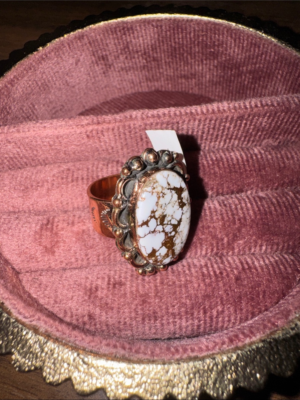 Wild Horse Copper Stone Ring